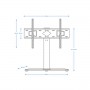 UNIV STEEL/GLASS TV TABLE STAND