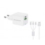 Conceptronic ALTHEA16W Caricabatterie per dispositivi mobili Universale Bianco AC Ricarica rapida Interno