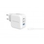 Conceptronic ALTHEA17W Caricabatterie per dispositivi mobili Universale Bianco AC Ricarica rapida Interno