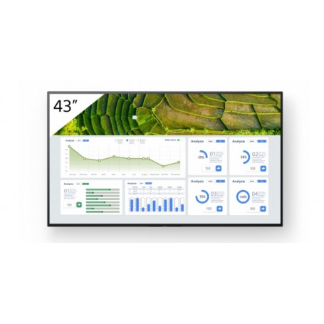 Sony FW-43BZ30L visualizzatore di messaggi Pannello piatto per segnaletica digitale 109,2 cm (43") LCD Wi-Fi 440 cd/m² 4K Ultra