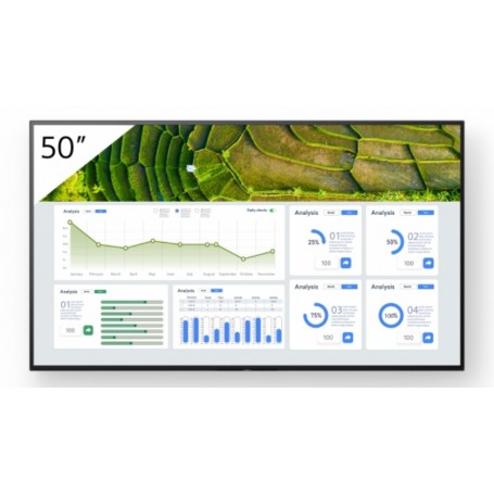Sony FW-50BZ30L visualizzatore di messaggi Pannello piatto per segnaletica digitale 127 cm (50") LCD Wi-Fi 440 cd/m² 4K Ultra H