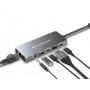 Conceptronic DONN22G replicatore di porte e docking station per laptop Cablato USB 3.2 Gen 2 (3.1 Gen 2) Type-C Grigio