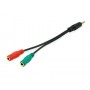 Equip 147943 cavo audio 1,5 m 2 x 3.5mm 3.5mm Nero