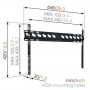 MA4000-B1 STAFFA FISSA 40-80