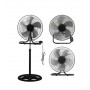 Pyramidea VPM45 ventilatore Nero, Acciaio inox