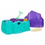Kinetic Sand , Playset il Cristallo della Sirenetta, Sabbia Colorata, Sabbia Cinetica 481 g, Accessori per Scavare e Scoprire, G