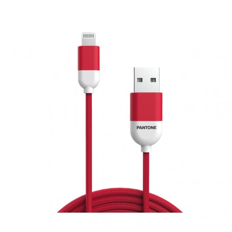 PANTONE LIGHTNING CABLE RED 1.5 MT