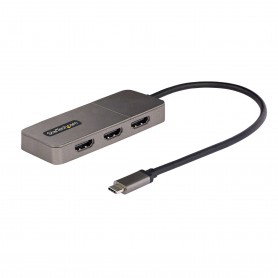 StarTech.com Adattatore USB-C HDMI a 3 Porte - MST Hub USB C a HDMI 4K 60Hz - Convertitore da USB Type-C a Multi Monitor HDMI pe