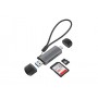 Conceptronic BIAN05G lettore di schede USB 3.2 Gen 1 (3.1 Gen 1) Type-A/Type-C Grigio