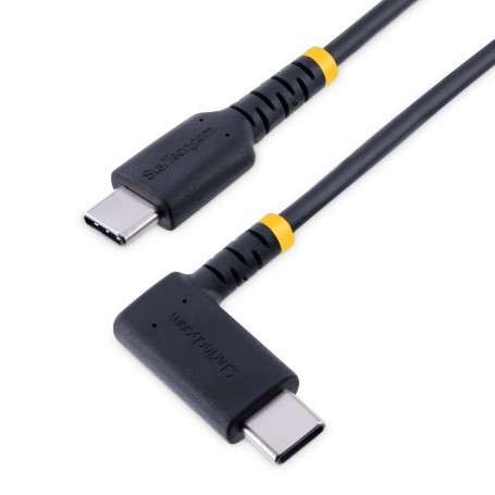 StarTech.com Cavo di Ricarica USB-C a 90° da 2m - Cavetto di Ricarica Veloce USB Tipo-C per uso intensivo - Cavo Dati USB 2.0 T