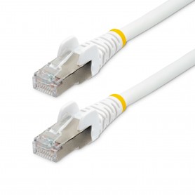 StarTech.com Cavo Ethernet CAT 6a - 3m - Bianco - Cavo di rete LAN Low Smoke Zero Halogen (LSZH) - 10GbE 500MHz 100W PoE++ - Fil