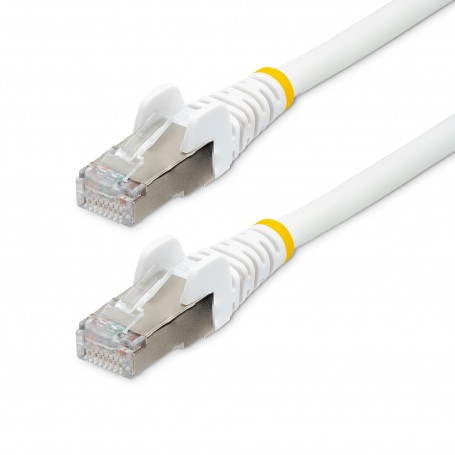 StarTech.com Cavo Ethernet CAT 6a - 10m - Bianco - Cavo di rete LAN Low Smoke Zero Halogen (LSZH) - 10GbE 500MHz 100W PoE++ - Fi