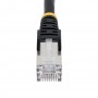 StarTech.com Cavo Ethernet CAT 6a - 5m - Nero - Cavo di rete LAN Low Smoke Zero Halogen (LSZH) - 10GbE 500MHz 100W PoE++ - Filo/