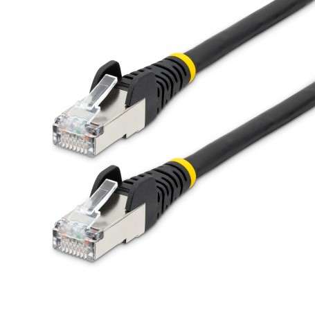 StarTech.com Cavo Ethernet CAT 6a - 1m - Nero - Cavo di rete LAN Low Smoke Zero Halogen (LSZH) - 10GbE 500MHz 100W PoE++ - Filo/