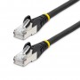 StarTech.com Cavo Ethernet CAT 6a - 1m - Nero - Cavo di rete LAN Low Smoke Zero Halogen (LSZH) - 10GbE 500MHz 100W PoE++ - Filo/