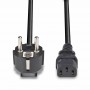 Lindy 30336 cavo di alimentazione Nero 3 m CEE7/7 Accoppiatore C13