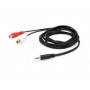 Equip 147093 cavo audio 250 m 2 x RCA 3.5mm Nero