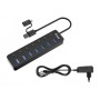Equip 128965 hub di interfaccia USB 3.2 Gen 1 (3.1 Gen 1) Type-A 5000 Mbit/s Nero