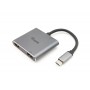 Equip 133484 replicatore di porte e docking station per laptop USB 3.2 Gen 1 (3.1 Gen 1) Type-C Argento