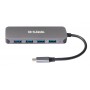 D-Link DUB-2340 hub di interfaccia USB tipo-C 5000 Mbit/s Grigio