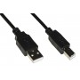 CAVO USB 2.0 CONNETTORI A-B IN RAME MT. 1,80