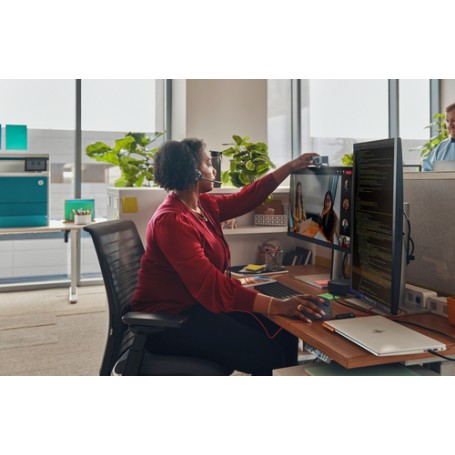 POLY Cuffie monoaurali Blackwire 3315 con connettore USB-C, certificate per Microsoft Teams + spina da 3,5 mm + adattatore USB-C