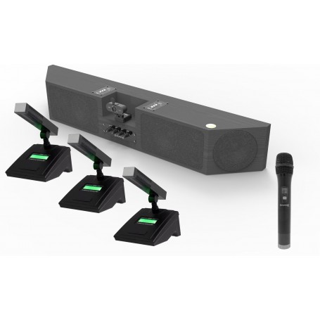 SOUNDBAR CON TELECAMERA E 4 RADIOMIC.INCLUSI