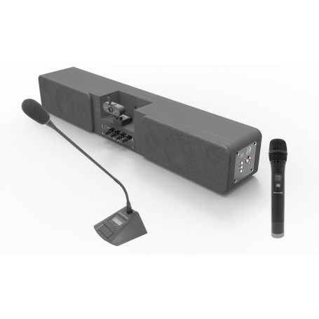 SOUNDBAR CON WEBCAM 4k e 2 RADIOMICROFONI