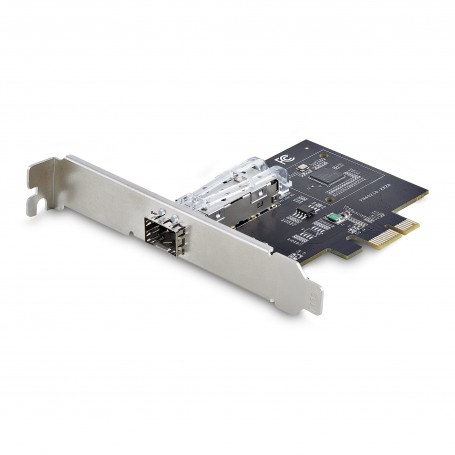StarTech.com Scheda di Rete SFP GbE a 1 porta, PCIe 2.1 x1, Intel I210-IS, Controller 1GbE, 1000BASE rame/fibra ottica, NIC Giga