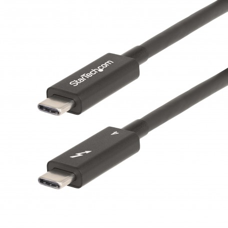 StarTech.com A40G2MB-TB4-CABLE Cavo Thunderbolt 2 m 40 Gbit/s Nero