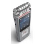 Philips DVT4115 Digital Voice Tracer Flash card Cromo, Argento