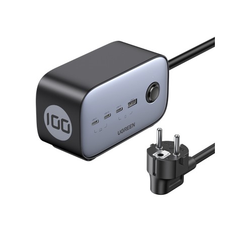 Ugreen DigiNest Pro 1 presa(e) AC Tipo C 1,8 m 4 3680 W Nero