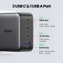 Ugreen 40747 Caricabatterie per dispositivi mobili Universale Nero AC Ricarica rapida Interno