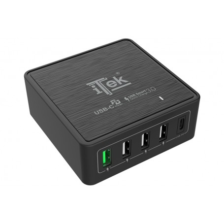 itek ITSCT4UC60 Caricabatterie per dispositivi mobili Universale Nero AC Ricarica rapida Interno