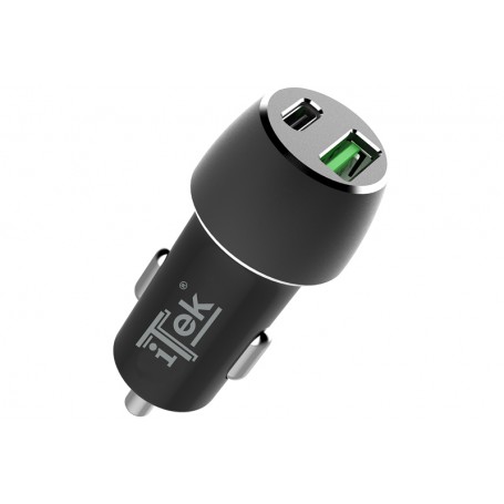 itek ITSCCUC42 Caricabatterie per dispositivi mobili Universale Nero Accendisigari Ricarica rapida Auto