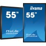 iiyama T5562AS-B1 visualizzatore di messaggi Pannello piatto interattivo 138,7 cm (54.6") VA 500 cd/m² 4K Ultra HD Nero Touch s