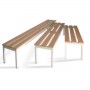PANCA IN ACCIAIO LEGNO L.150CM