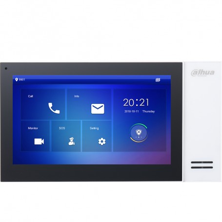 Dahua Technology VTH2421FW-P sistema per video-citofono 17,8 cm (7") Nero, Bianco