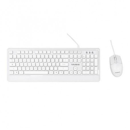 YASHI EXCLUSIVE USB KEYB+MOUSE WHITE