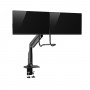 V7 Supporto con barra a molla a gas resistente per monitor doppio