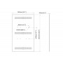 Multibrackets 1201 accessorio per il supporto per pannelli segnaletici Piastra posteriore