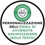 PERSONALIZZAZIONE TESTO EMAIL