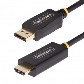 StarTech.com Cavo da DisplayPort a HDMI da 3m, 4K 60 Hz con HDR, Adattatore da DisplayPort a HDMI 2.0b, Convertitore video attiv