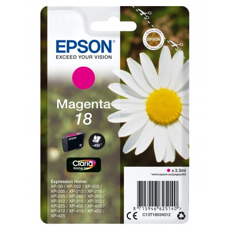 Epson Daisy Cartuccia Margherita Magenta Inchiostri Claria Home 18 (C13T18034012)