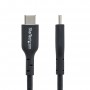 StarTech.com Cavo USB-C da 2m, cavo di ricarica USB-C, cavo USB 2.0 Tipo-C per laptop, 60W 3A Power Delivery, rivestimento in TP