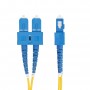 StarTech.com Cavo in fibra ottica duplex monomodale OS2 da SC a SC (UPC) da 1m, 9/125µm, 40G/100G, Insensibile alla piegatura, 