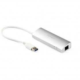 StarTech.com Hub USB 3.0 a 3 porte con Adattatore NIC Ethernet Gigabit Gbe (ST3300G3UA)