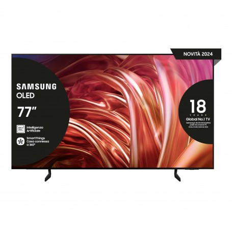 Samsung TV OLED 4K 77” QE77S85DAEXZT Smart TV Wi-Fi Graphite Black 2024, Processore NQ4 AI GEN2, Self-illuminating pixels, Con