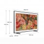 Samsung TV QLED 4K 85” QE85LS03DAUXZT Smart TV Wi-Fi Black 2024, Matte Display, Processore Quantum 4K, Modern Frame Design, Do