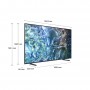 Samsung Q60D TV QLED 4K 85” QE85Q60DAUXZT Smart TV Wi-Fi Titan Gray 2024, Quantum Processor Lite 4K, 4K Upscaling, AirSlim Des